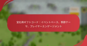 宝石用ギフトコード：イベントベース、季節テーマ、プレイヤーエンゲージメント